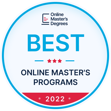 Online Master's Degrees Best Online Master's Programs 2022 badge